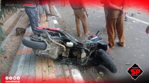 Lakalantas Kawasan Block Plan Marisa, Polisi Temui Miras di Sepeda Motor, Pengendara Mobil Alami Syok