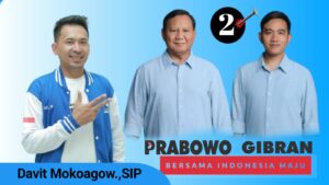 Davit Mokoagow : Optimis Prabowo-Gibran Menang Dikalangan Komunitas di Pohuwato