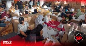 Sortir dan Pelipatan Surat Suara Pemilu, KPU Pohuwato : Sudah 85%