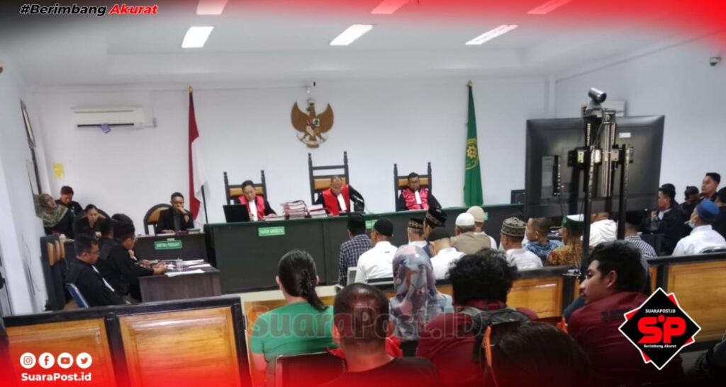 35 Terdakwa, 1 Orang Tak Hadir di Sidang Perdana “Tragedi 21 September Pohuwato”