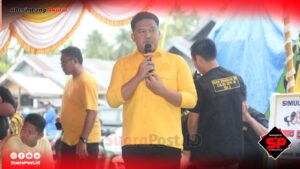 Meski Diguyur Hujan, Kecintaan Rakyat Duhiadaa-Patilanggio untuk Partai Golkar Buat Akbar Baderan Salut