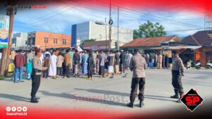 Pastikan Sholat Idul Fitri Berjalan Baik, Polres Pohuwato Lakukan Pengamanan