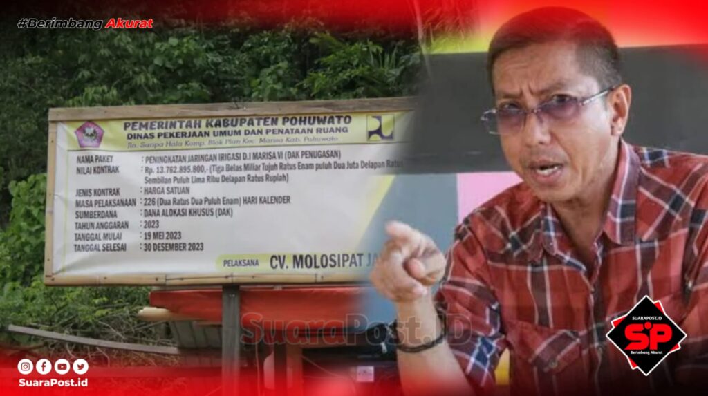 Eks Ketua Gapensi Pohuwato Sorot Proyek Irigasi Taluditi