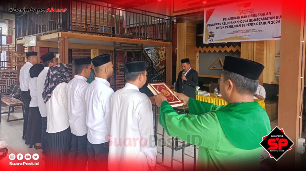 Panwascam Buntulia Resmi Lantik 7 Anggota PKD