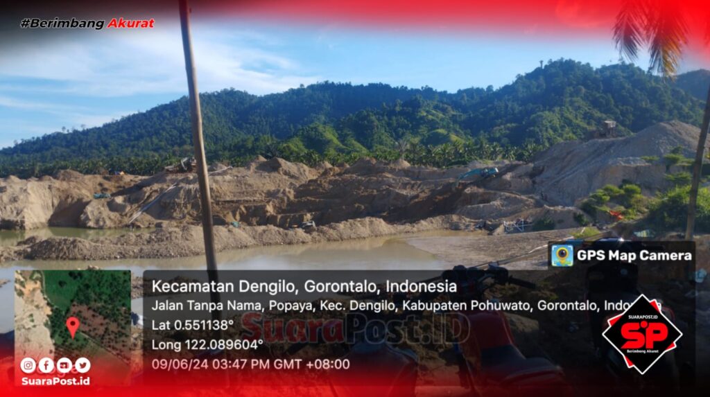 Tambang Emas Ilegal di Dengilo Kembali Lakukan Aktivitas, Puluhan Alat Berat Terpantau