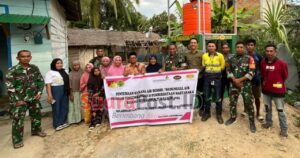 Kodim 1313 Pohuwato Bersama Pani Gold Project Bantu Air Bersih untuk Warga