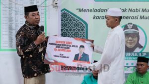 Belum Sebulan Dilantik, Aleg Limonu Serahkan 50 Juta untuk Pembangunan Masjid Al-Ikhlas di Randangan