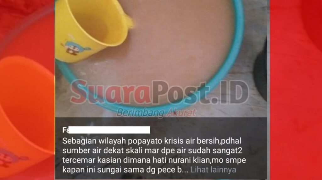 Krisis Air Bersih Ancam Ribuan Warga, AMMPL Tuntut Hentikan PETI di Popayato