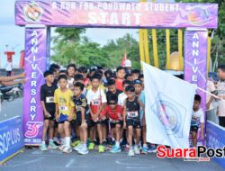 Semarak HUT ke-35 SMA Negeri 1 Marisa: Lebih dari 600 Siswa Ramaikan A Run for Pohuwato Students