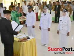 Semangat Pahlawan, Semangat Membangun Desa: Bupati Kukuhkan Tiga Kepala Desa Baru