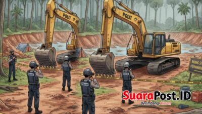 Operasi PETI Polres Pohuwato, Dua Alat Berat Diamankan Tanpa Operator