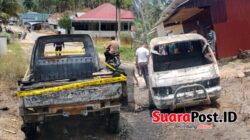 Mobil Diduga Angkut Solar Terbakar di Desa Hulawa, Polisi Buru Pengemudi