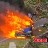 Diduga Bawa Solar ke Taluditi, Pick Up Terbakar di Manunggal Karya