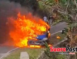 Diduga Bawa Solar ke Taluditi, Pick Up Terbakar di Manunggal Karya