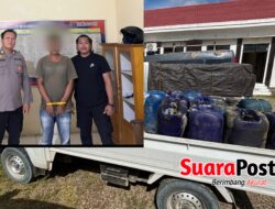 Diduga Suplai PETI, Ratusan Liter Solar Subsidi Disita Polisi