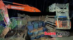 Polisi Sisir PETI di Popayato Barat, Dua Excavator dan 52 Galon Solar Diamankan