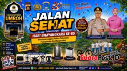 Gratis untuk Umum! Jalan Sehat Hari Bhayangkara di Pohuwato Berhadiah Umroh