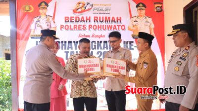 Bedah Rumah Tuntas, Polres Pohuwato Hadirkan Senyum Baru bagi Keluarga Penerima Manfaat