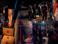 Malam Minggu Digempur! Tim URC Pohuwato Sita Ratusan Botol Miras
