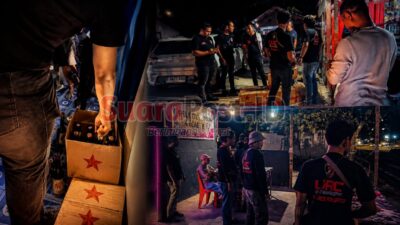 Malam Minggu Digempur! Tim URC Pohuwato Sita Ratusan Botol Miras