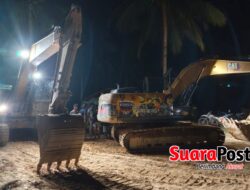 Operasi Malam di Dengilo, Polres Pohuwato Amankan Dua Excavator Dugaan PETI