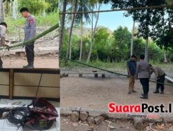 Polsek Popayato Bubarkan Sabung Ayam di Popayato Timur, Arena Dibongkar