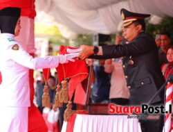 Kapolres Pohuwato Pimpin Upacara Penurunan Merah Putih, Paskibra Pohuwato Tuai Apresiasi