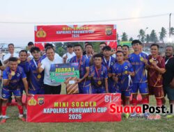 Taklukkan PNM FC Lewat Adu Penalti, Vanjura FC Bawa Pulang Trofi Kapolres Cup