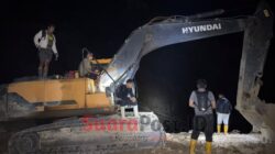 Operator Kabur, Excavator Tertinggal: Polisi Amankan Alat Berat di Hulawa