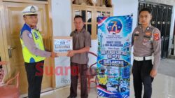 HUT Lalu Lintas ke-71, Satlantas Pohuwato Tebar Kepedulian ke Dua Desa