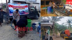 Hadapi Kemarau Panjang, Polres Pohuwato Gencarkan Penyaluran Air Bersih