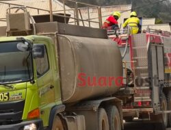 Kebakaran Lahan di Hulawa, Pani Gold Mine Kerahkan 8 Personel dan Mobil Pemadam