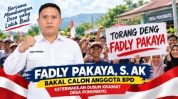 Bidik Kursi BPD, Fadly Pakaya Usung Komitmen Pengabdian untuk Dusun Kramat